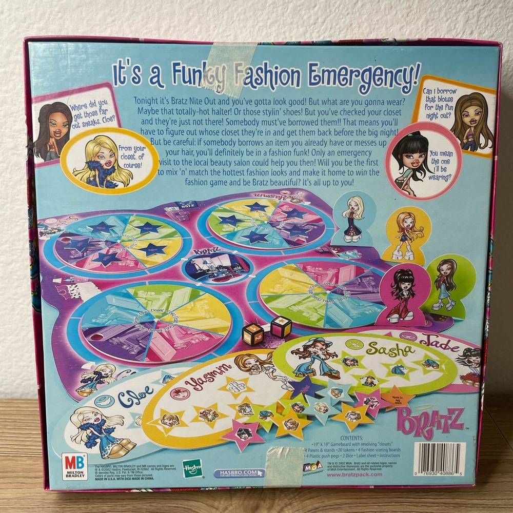Bratz Passion For Fashion Board Game 2002 Milton Bradley Vintage - Picture 2 of 4